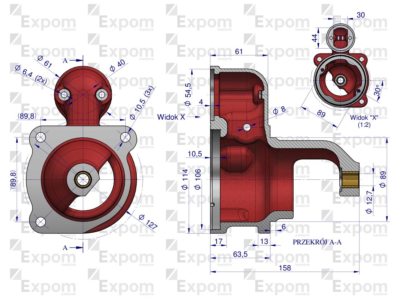 Głowica rozrusznika 80350913 R-11B EXPOM KWIDZYN