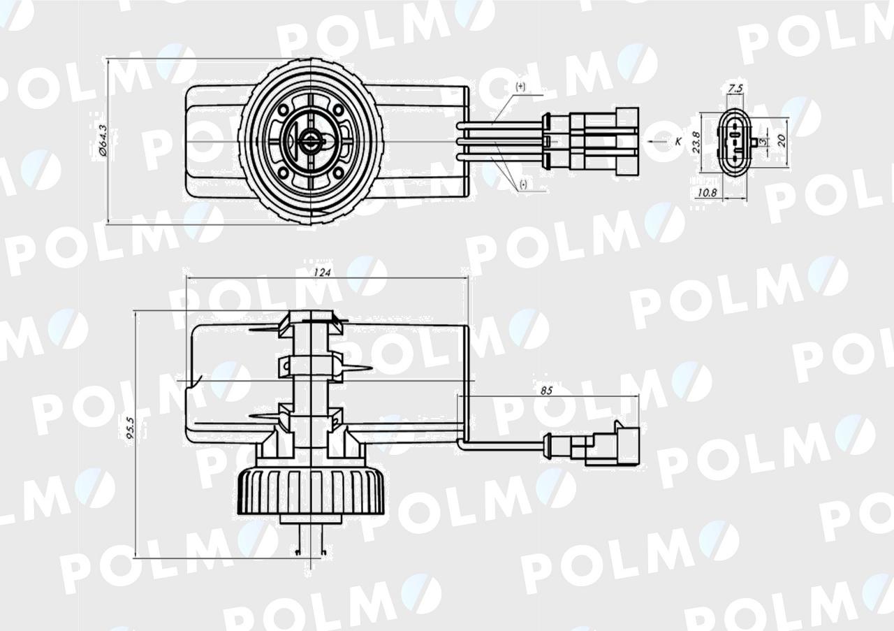 Pompa zasilająca 87327688 POLMO