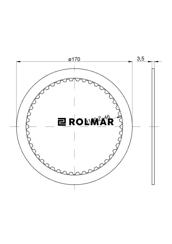 Tarcza wewnętrzna WOM C-385 CH