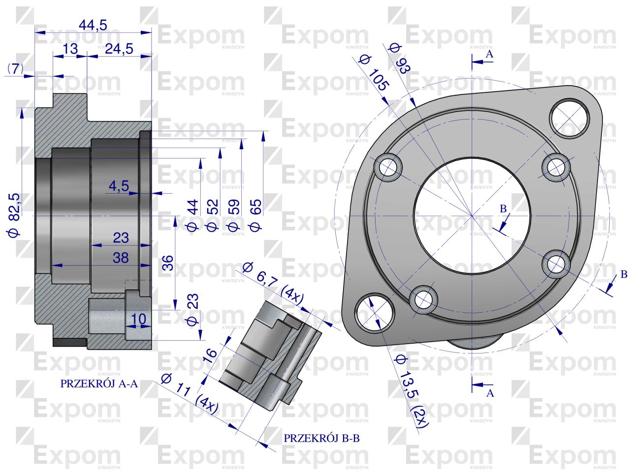 Głowica rozrusznika LAMBORGHINI DEUTZ SAME typu Magneton 9144820 Blue Line EXPOM KWIDZYN