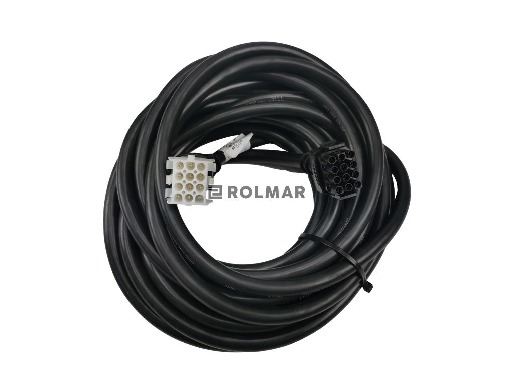 Przewód przedłużający L-9 mb (M-L 12 biegunów) do paneli sterowniczych