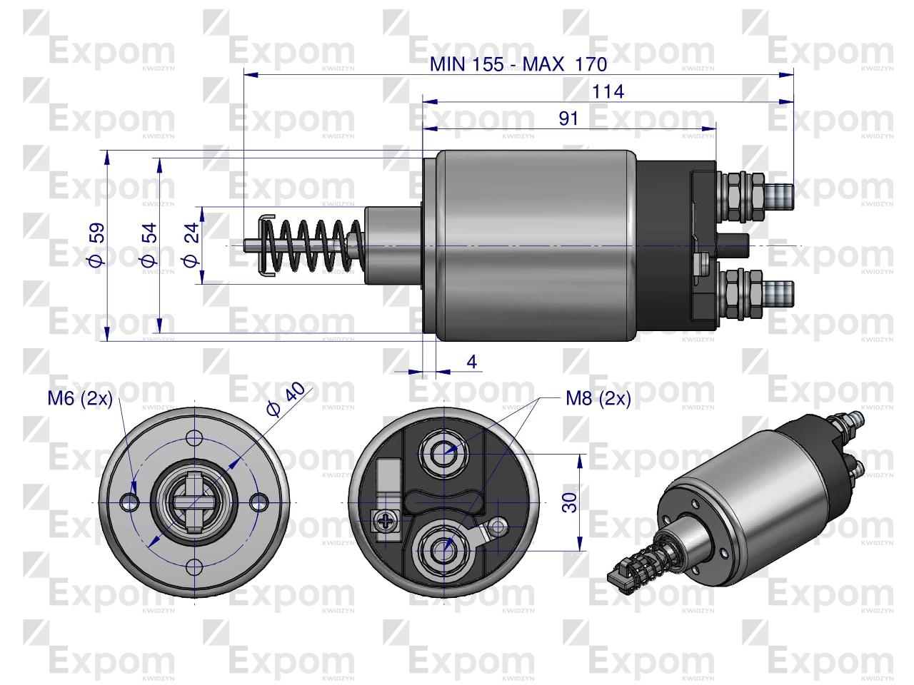 Wyłącznik ( włącznik) rozrusznika WE11H WE11b 9620112. 960.001.0 MF C-385 EXPOM KWIDZYN eu 