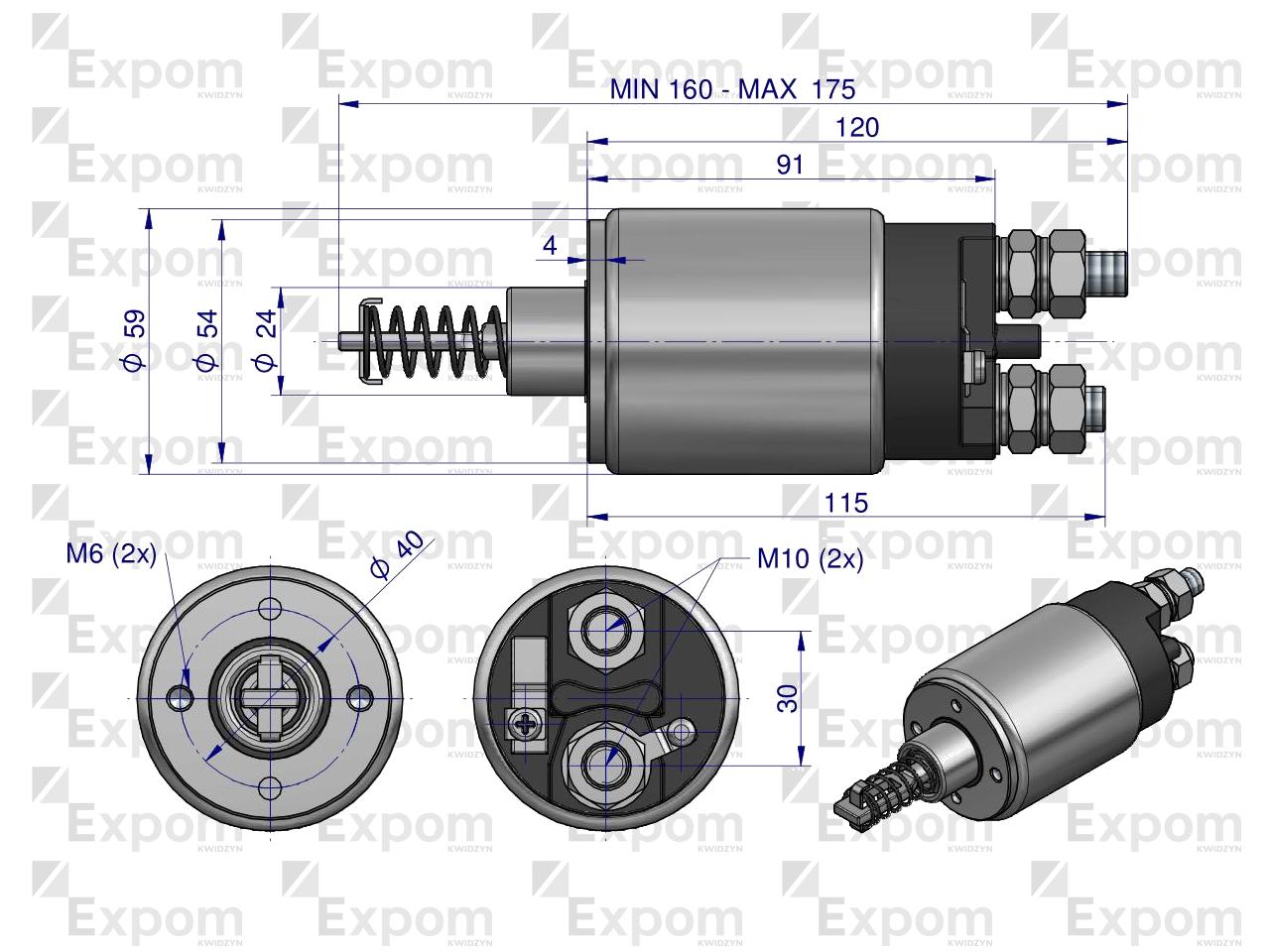 Wyłącznik ( włącznik) rozrusznika WE11a R11 ,R-11 962.001.0. 4665713 C-330 C-360 EXPOM KWIDZYN eu 