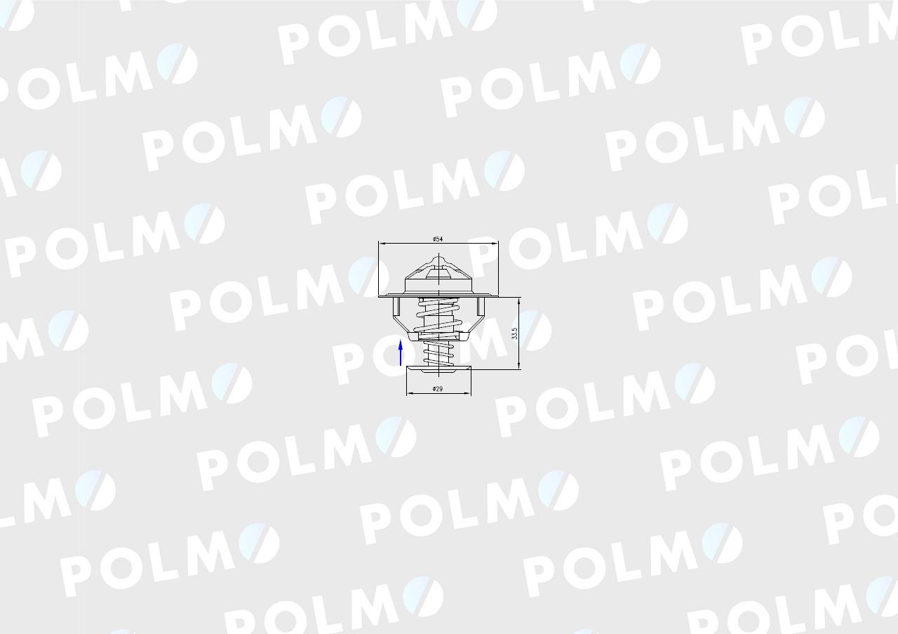 Termostat AR61538 JOHN DEERE POLMO