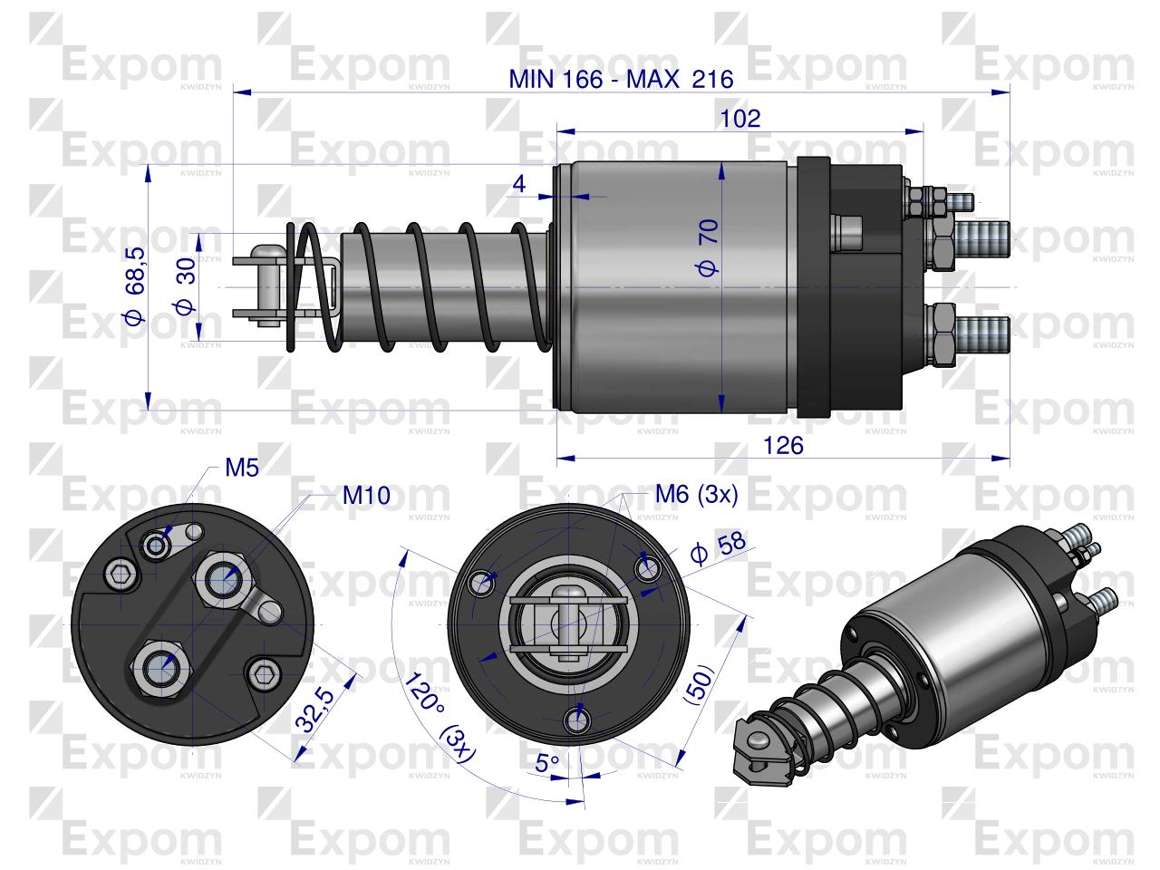 Wyłącznik ( włącznik) rozrusznika 12V. MTZ-80. MTZ-82 ST21237088 EXPOM KWIDZYN eu 