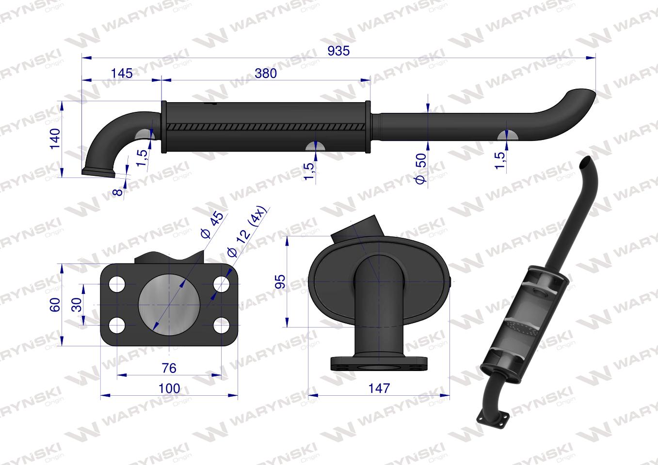 Tłumik T25 WARYŃSKI