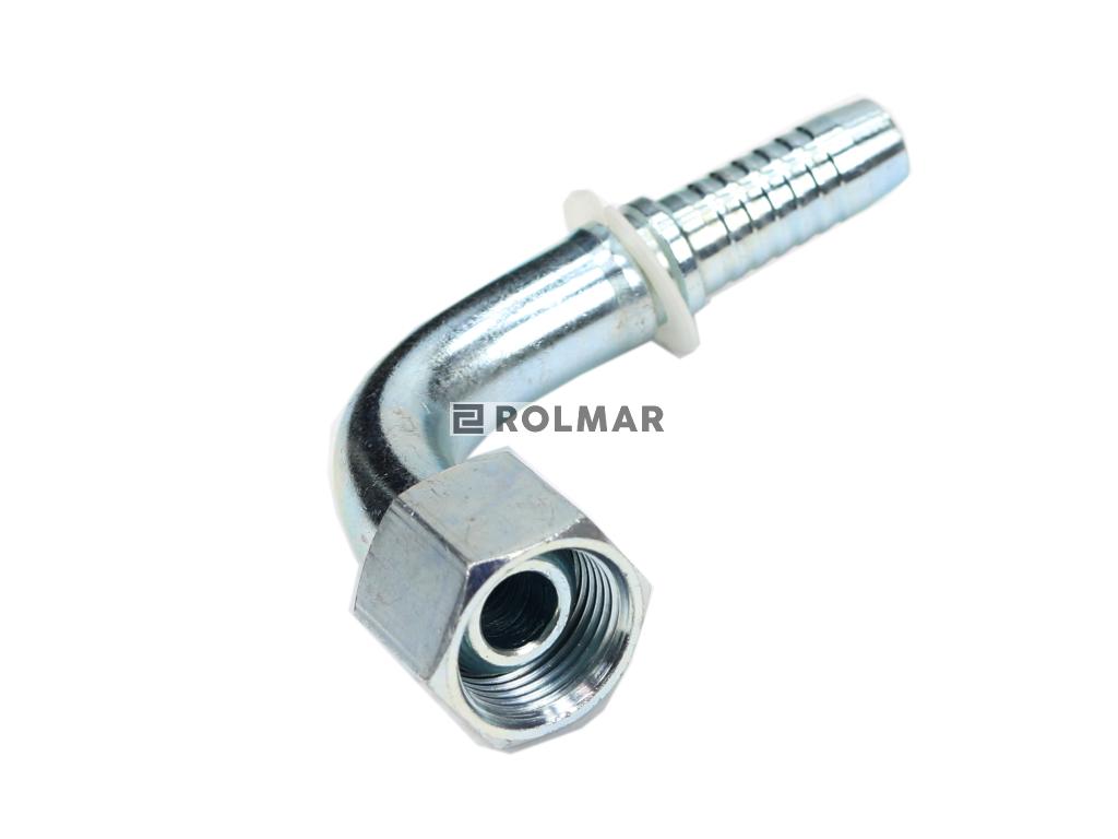 Zakucie hydrauliczne kątowe 90 DKM DN12-M20x1.5 WNP stożek kulisty