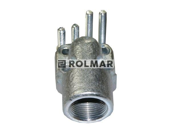 Adapter pompy hydraulicznej kątowy 4 otwory 3/4" 40 mm M6