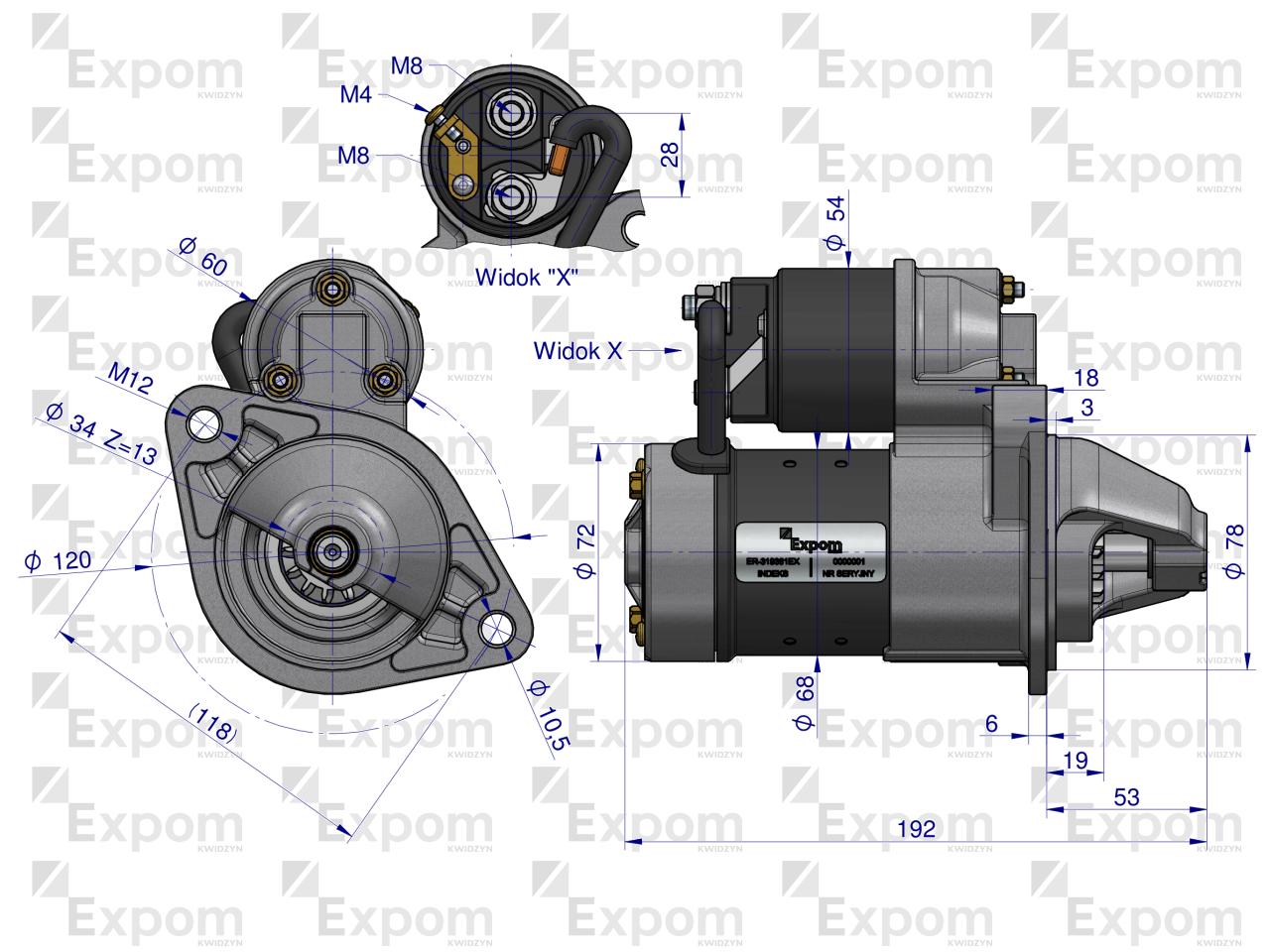 Rozrusznik regenerowany JS1158 Expom Kwidzyn Eu
