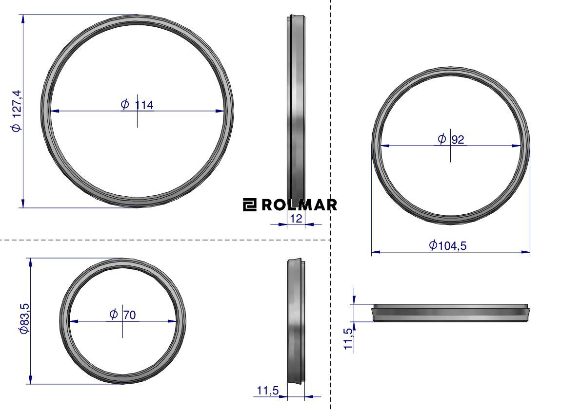 Komplet uszczelniaczy cylindra D47 Sanok 