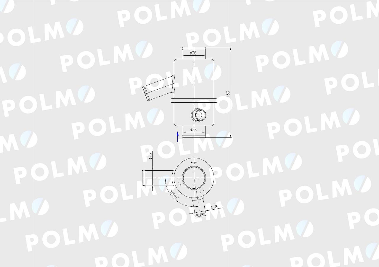 Termostat F28120005020 Renault Fendt POLMO