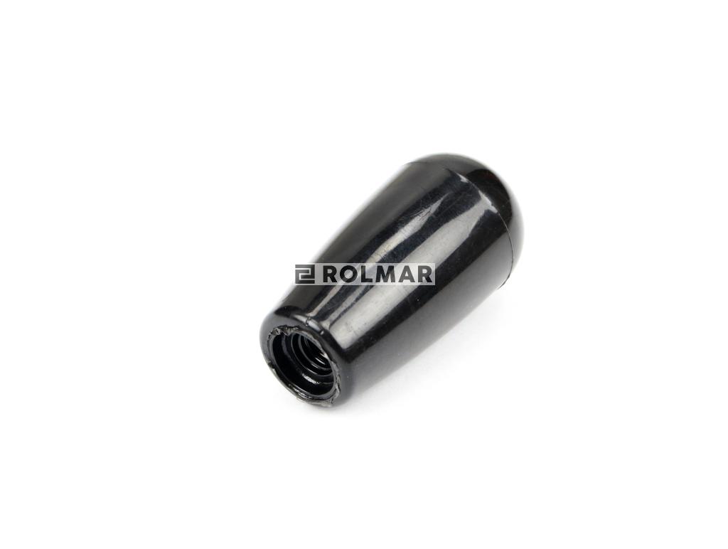 Gałka z gwintem czarna M6  dł52mm