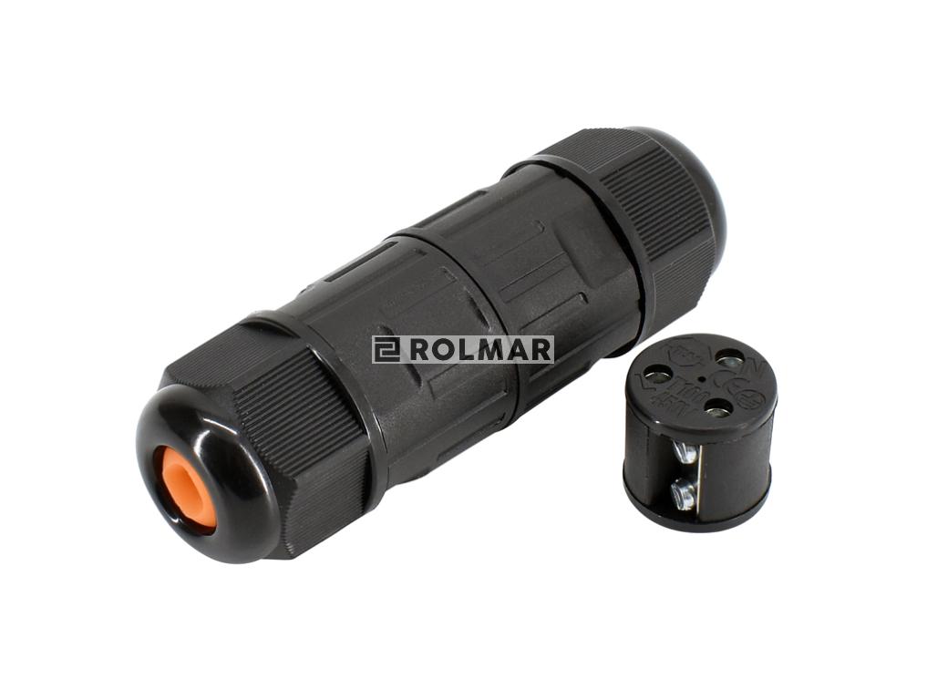 Uniwersalne hermetyczne złącze kablowe IP68 3-torowe skręcane