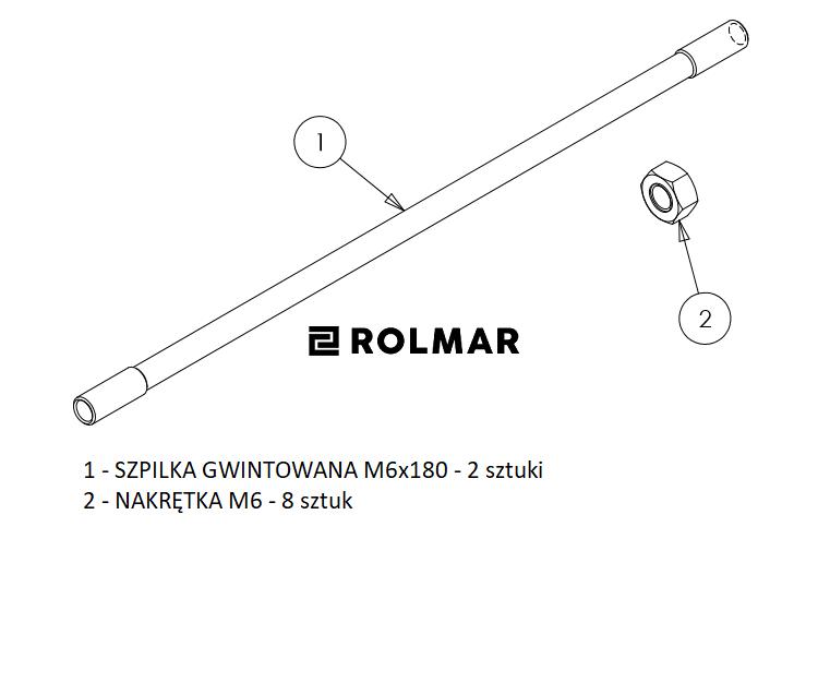 Zestaw szpilek do połączenia 4 dźwigni 3047 (JOY-DZ3047) sterowania rozdzielaczem hydraulicznym (na linki. widełki)