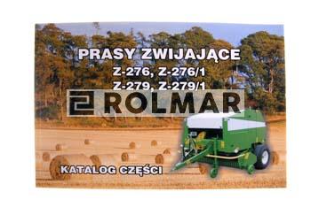 Katalog prasa zwijka Z-276,Z-276/1,Z-279,Z-279/1