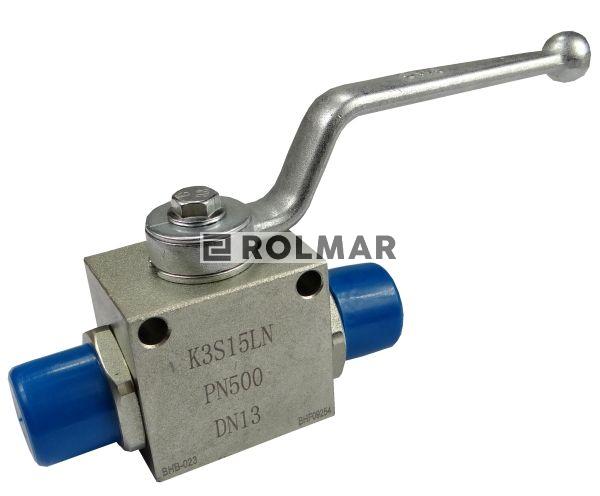 Zawór kulowy hydrauliczny 3-drożny M22x1.5 z otworami montażowymi