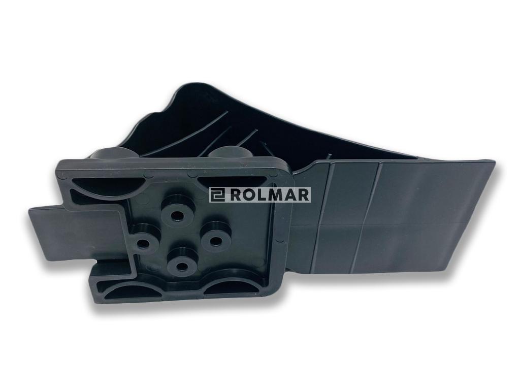 Klin pod koła z uchwytem czarny