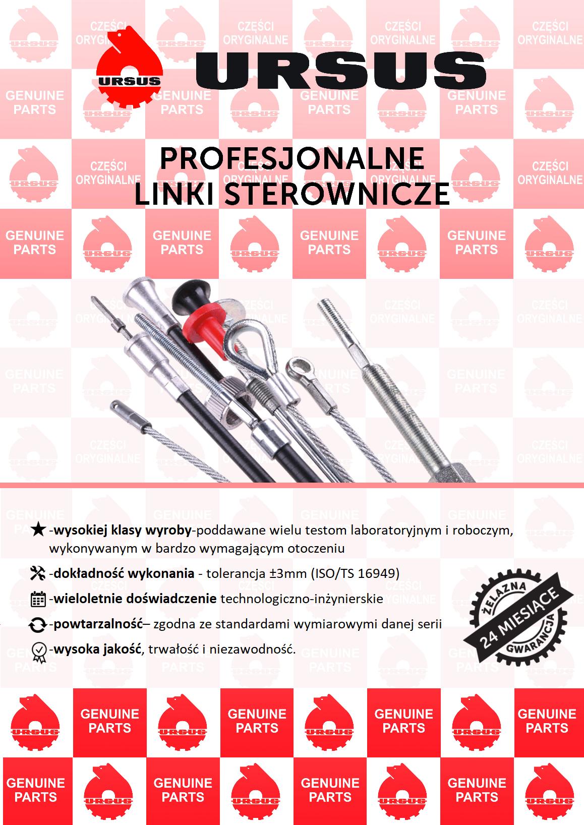 Linka - Licznika MTG (motogodzin) L-2010mm C-385 6 CYL. 15040. 886610 ORYGINAŁ URSUS