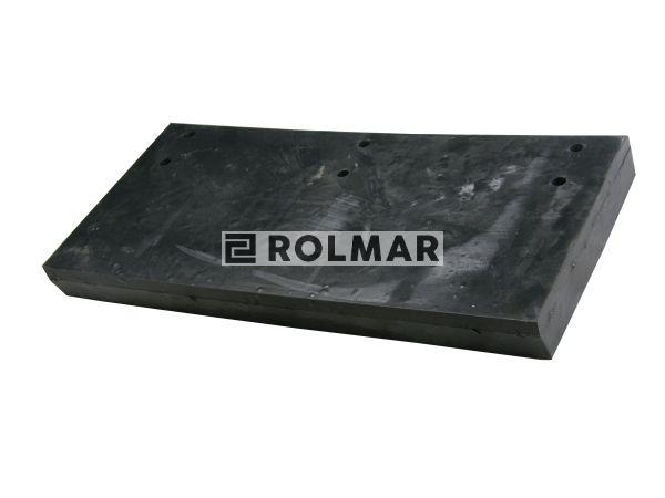 Lemiesz gumowy zbrojony do pługów śnieżnych. pługa śnieżnego 520 x 250 x 50 KABAT