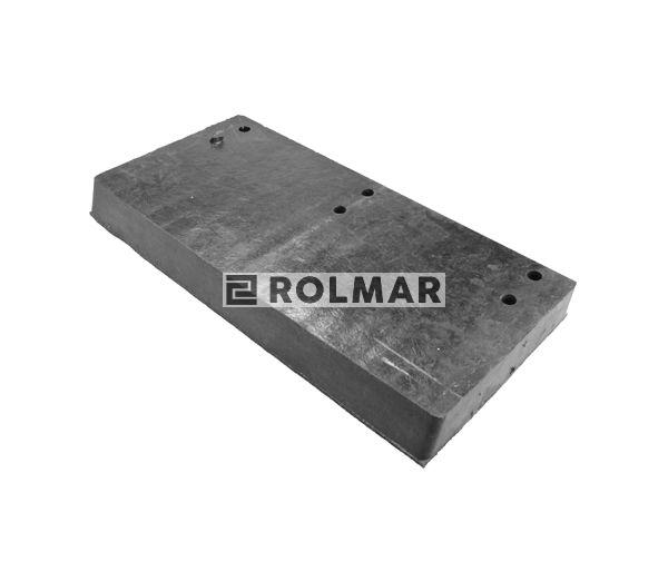 Lemiesz gumowy zbrojony do pługów śnieżnych. pługa śnieżnego 520 x 250 x 50