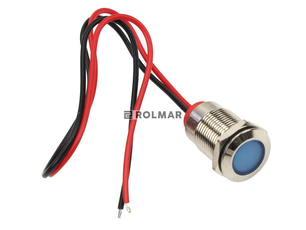 Lampka kontrolna LED FI12 12/24V niebieska
