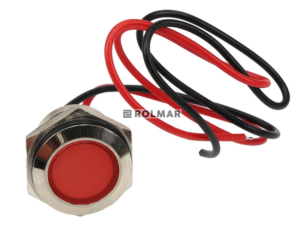 Lampka kontrolna LED FI16 12/24V czerwona