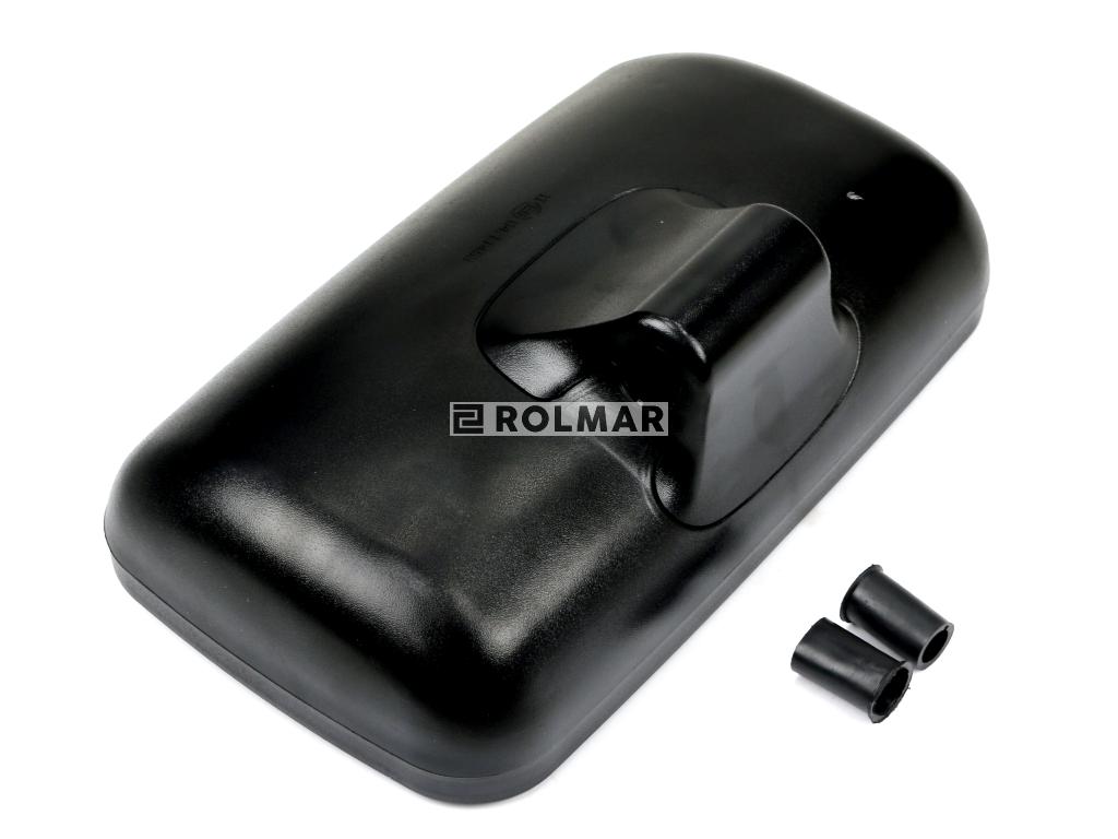 Lusterko uniwersalne 354 x 195 x 115 mocowanie fi22 podgrzewane. regulacja ruchomym wkładem lusterka