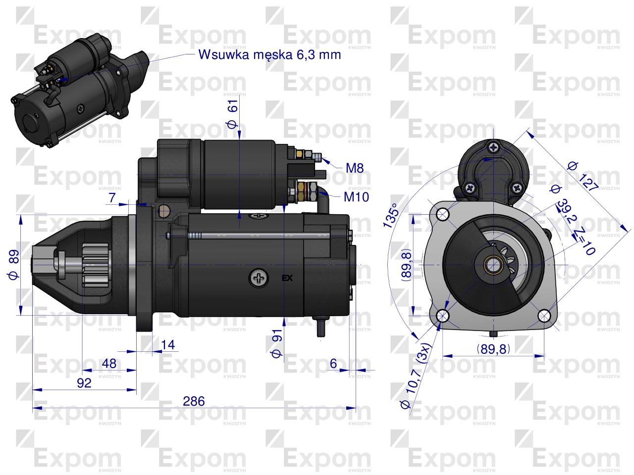 Rozrusznik Case Typu Iskra 379IS1018  EXPOM KWIDZYN eu