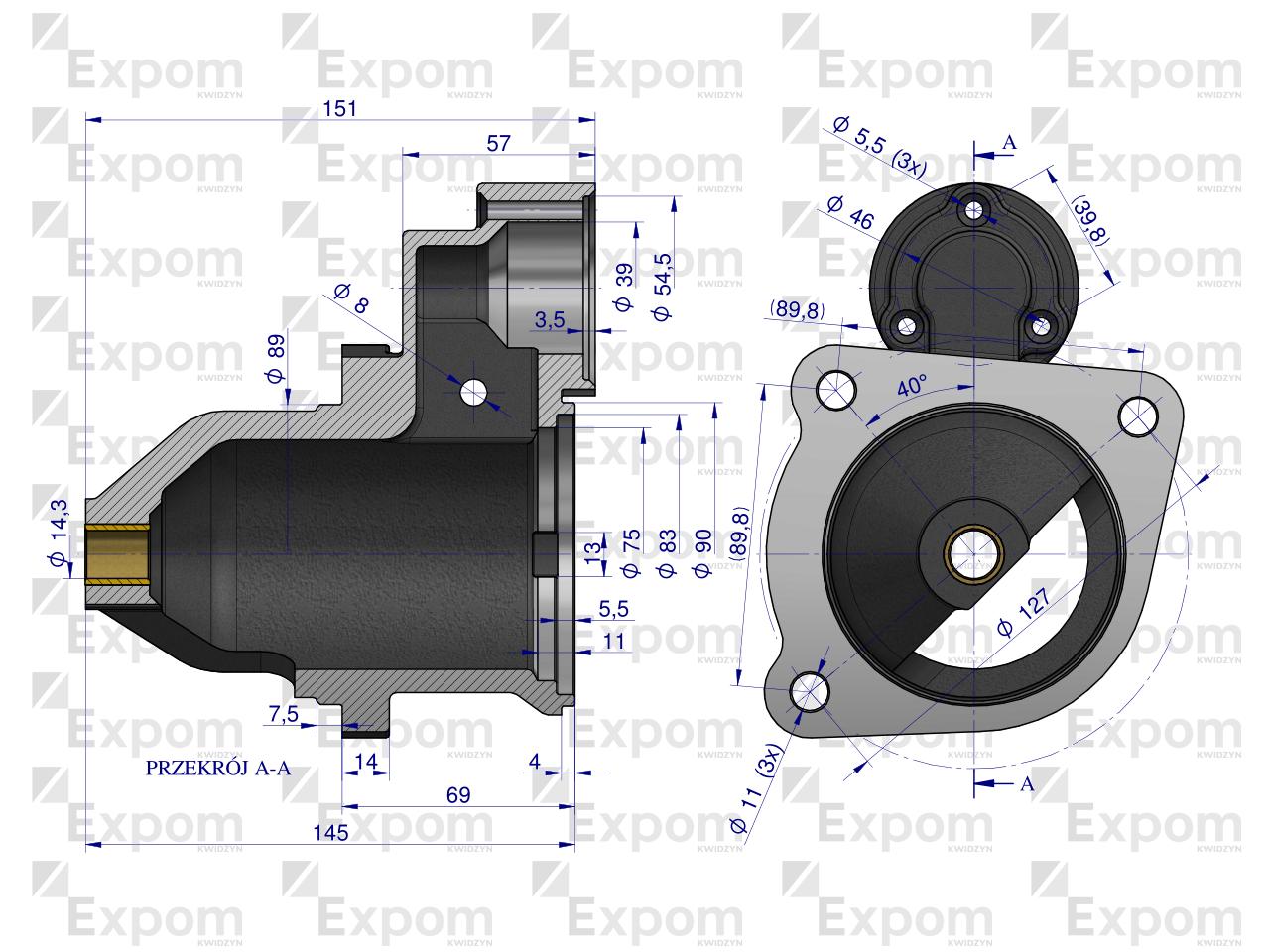 Głowica rozrusznika MS151EX Nowy Typ EXPOM KWIDZYN eu 