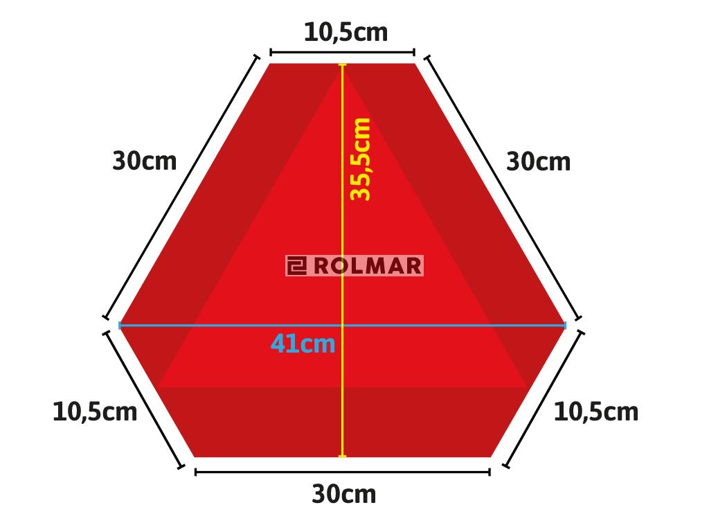 Naklejka trójkąt na pojazd wolnobieżny NI-W3 101-01W-96