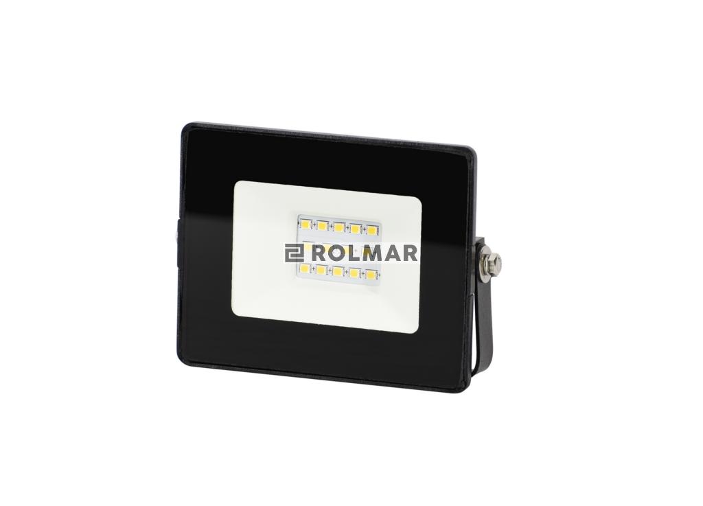 Naświetlacz, Lampa LED SMD 230V 10W 4000K 800LM IP65 CZARNY