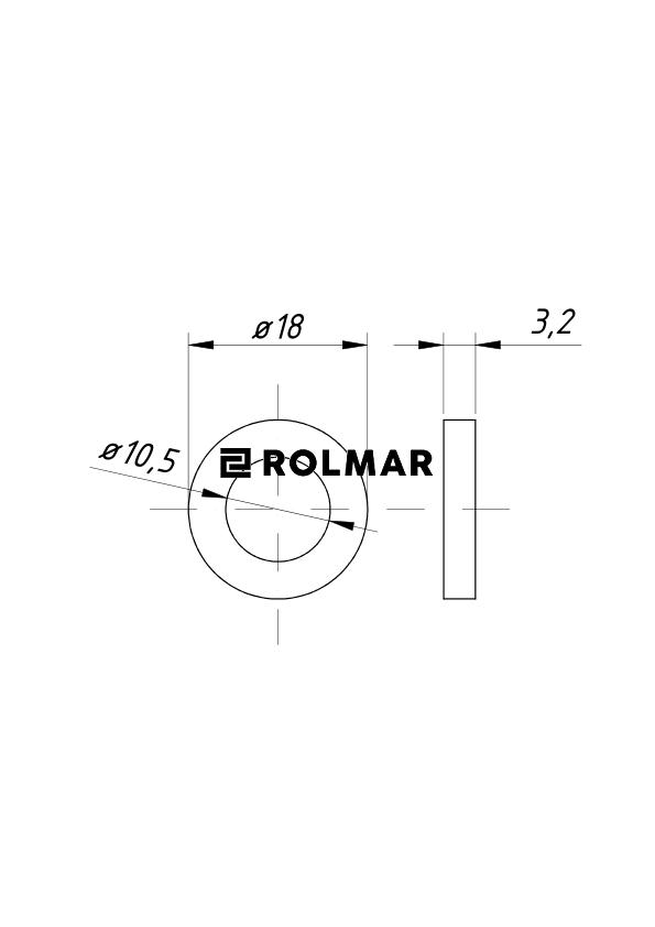 Uszczelka końcówki przelotowej O-036 fi 17mm/10mm Opryskiwacz ( sprzedawane po 100 )