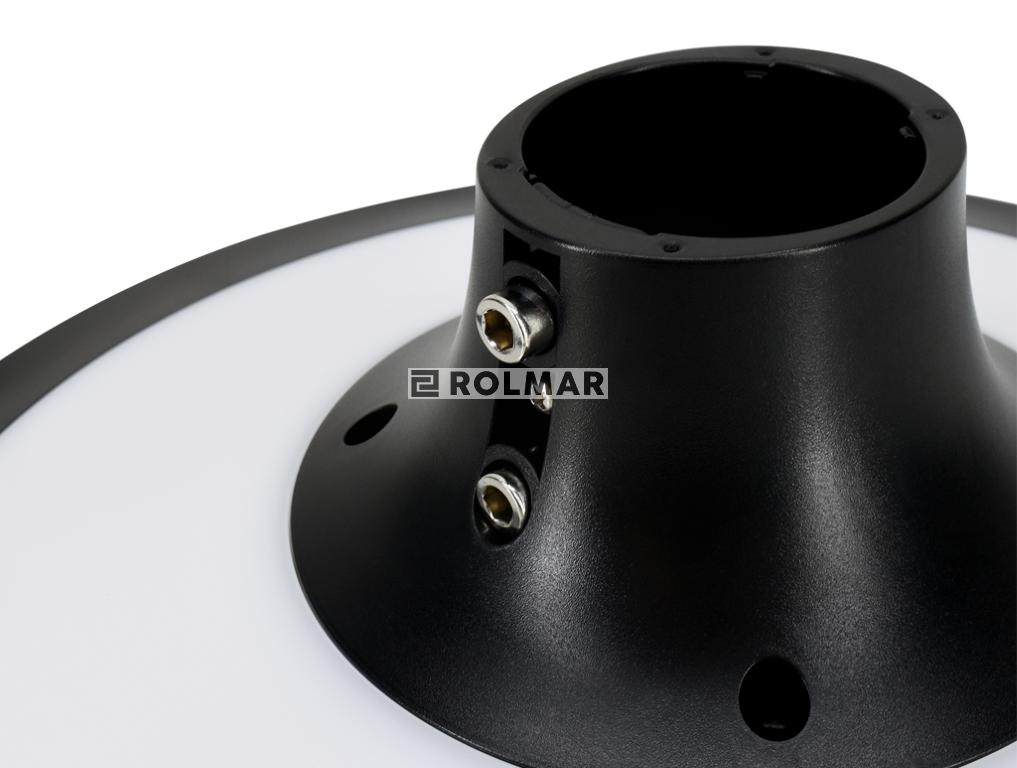Solarna okrągła lampa. oprawa uliczna LED SOLGUM 20W 2200LM 4000K IP65