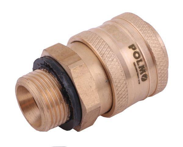 Szybkozłącze pneumatyczne P26 NW7.2 gniazdo 1/4"BSP gwint zewnętrzny POLMO  ( sprzedawane po 5 )