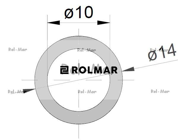 Wąż (przewód) tekalan ciśnienie robocze 12MP fi zew.14mm / fi wew.10mm  10*14 ( sprzedawane po 50 ) Polyurethane
