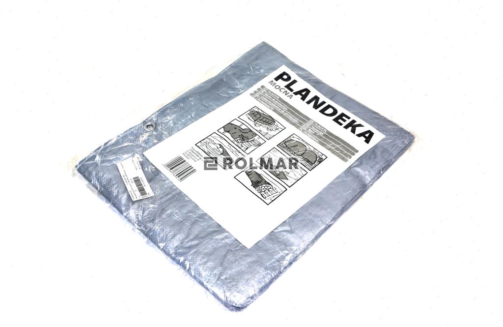Plandeka MOCNA 3x5m (srebrna) gramatura 110g/m2