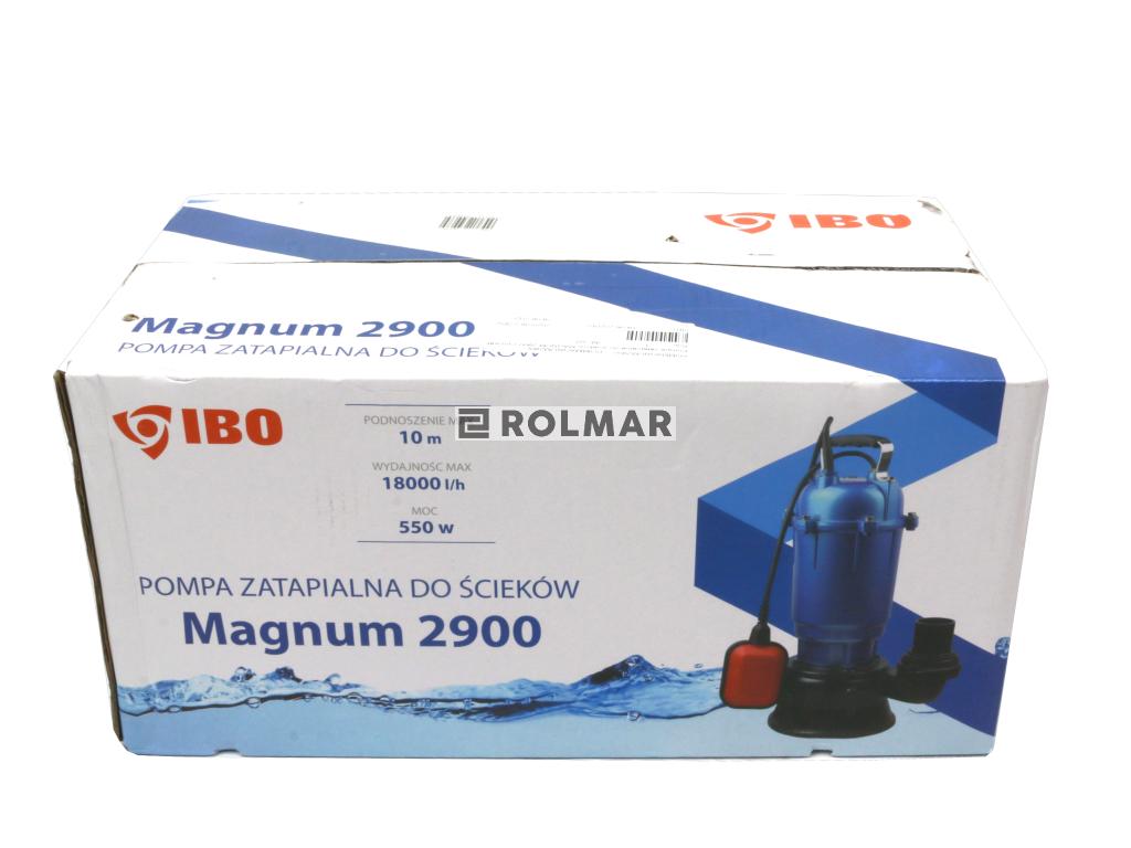 Pompa zanurzeniowa do wody brudnej i ścieków 550W MAGNUM 2900 - z pływakiem, IBO