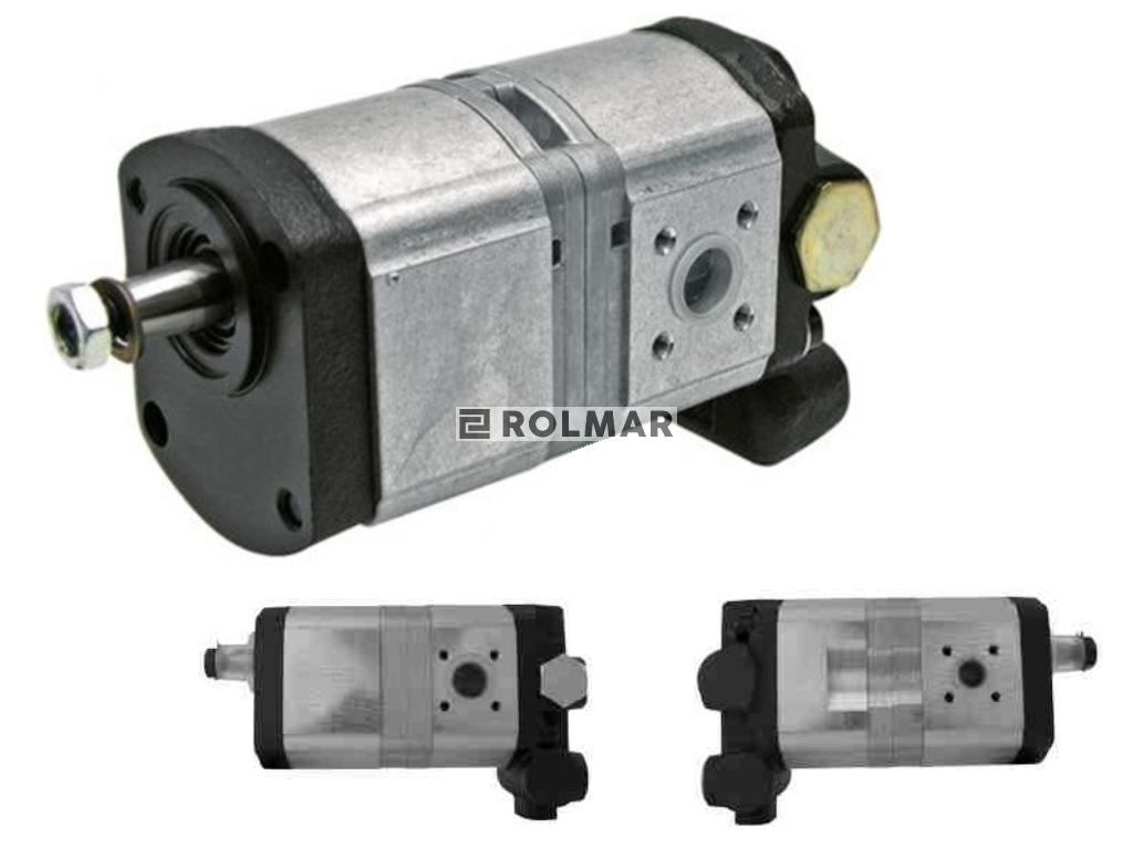 Pompa hydrauliczna podwójna z zaworem. obroty lewe. PZS-372-460-146 (0510465339) Case