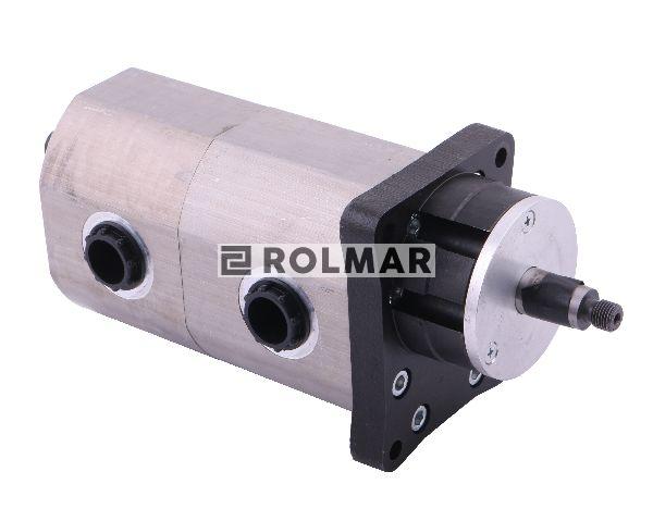 Pompa hydrauliczna podwójna Lewa PZS-KP-25-16 (nowy typ) 19/16 cm3/obr (505899600/NT; 5058/99-600; PZW2-KP-25/16) BIZON REKORD