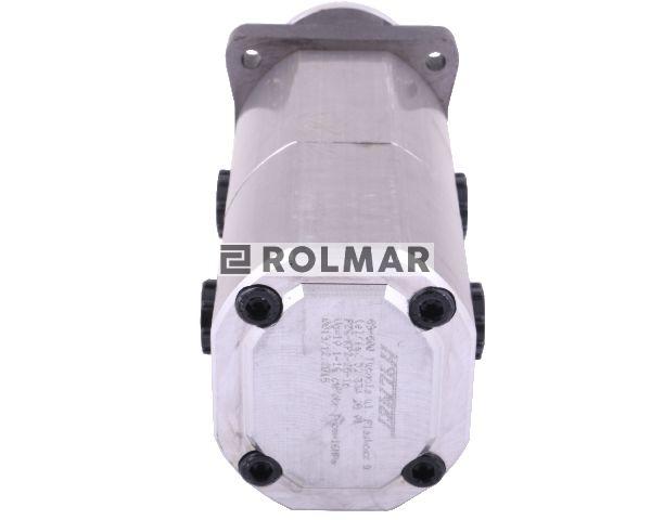 Pompa hydrauliczna podwójna Lewa PZS-KP-25-16 (nowy typ) 19/16 cm3/obr (505899600/NT; 5058/99-600; PZW2-KP-25/16) BIZON REKORD