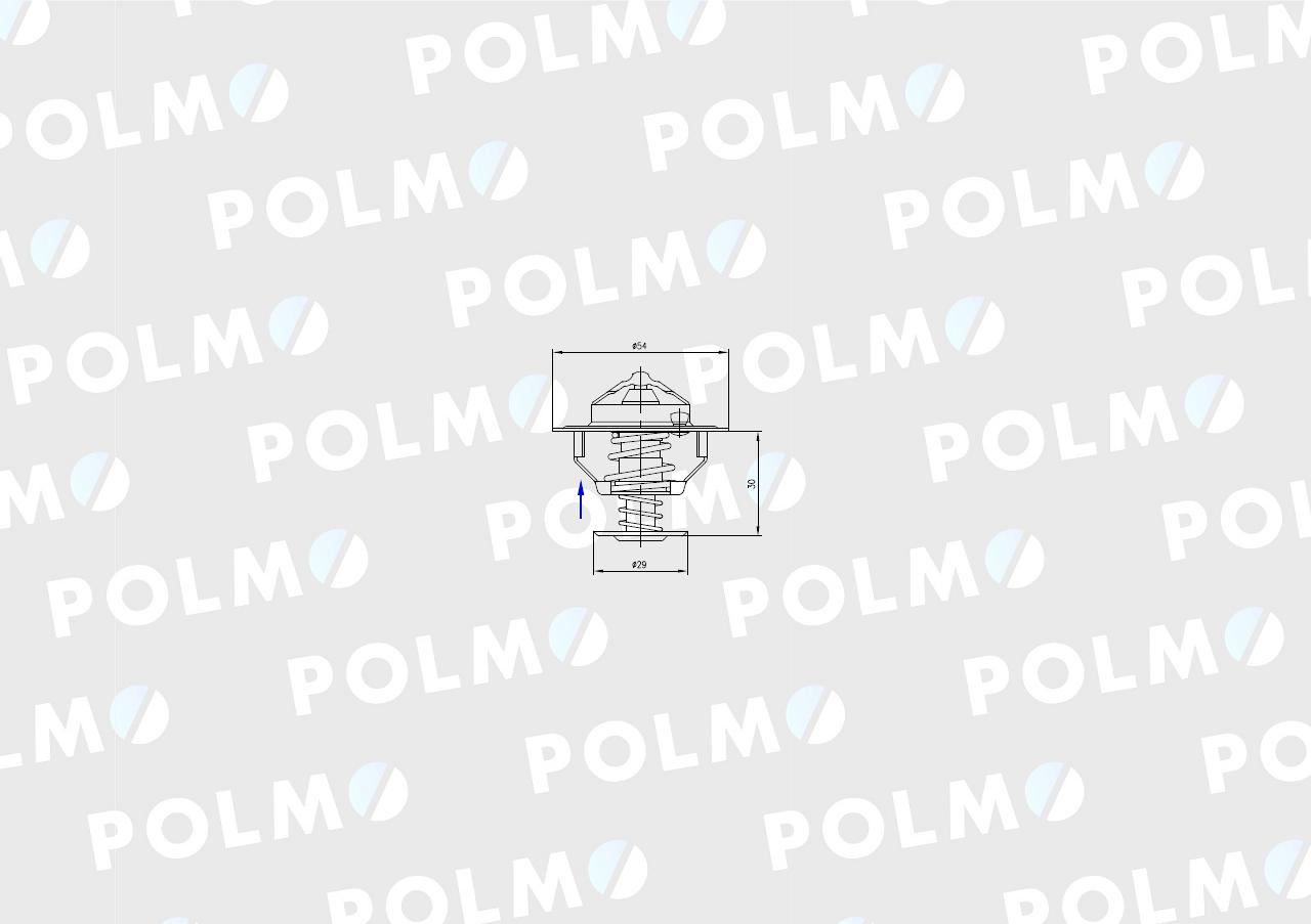 Termostat RE517011 JOHN DEERE POLMO