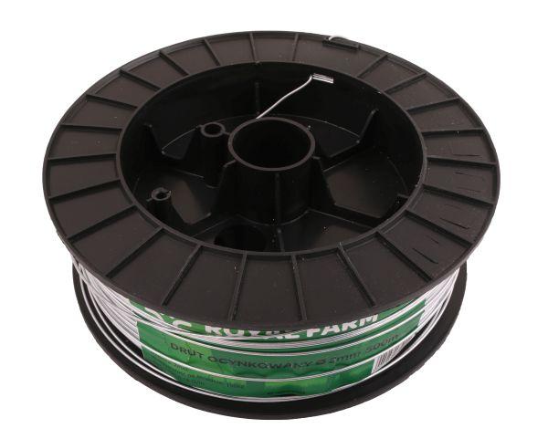Drut (szpula) do pastucha ocynkowany fi 2.0 mm 500m ROYAL FARM RM-105010013