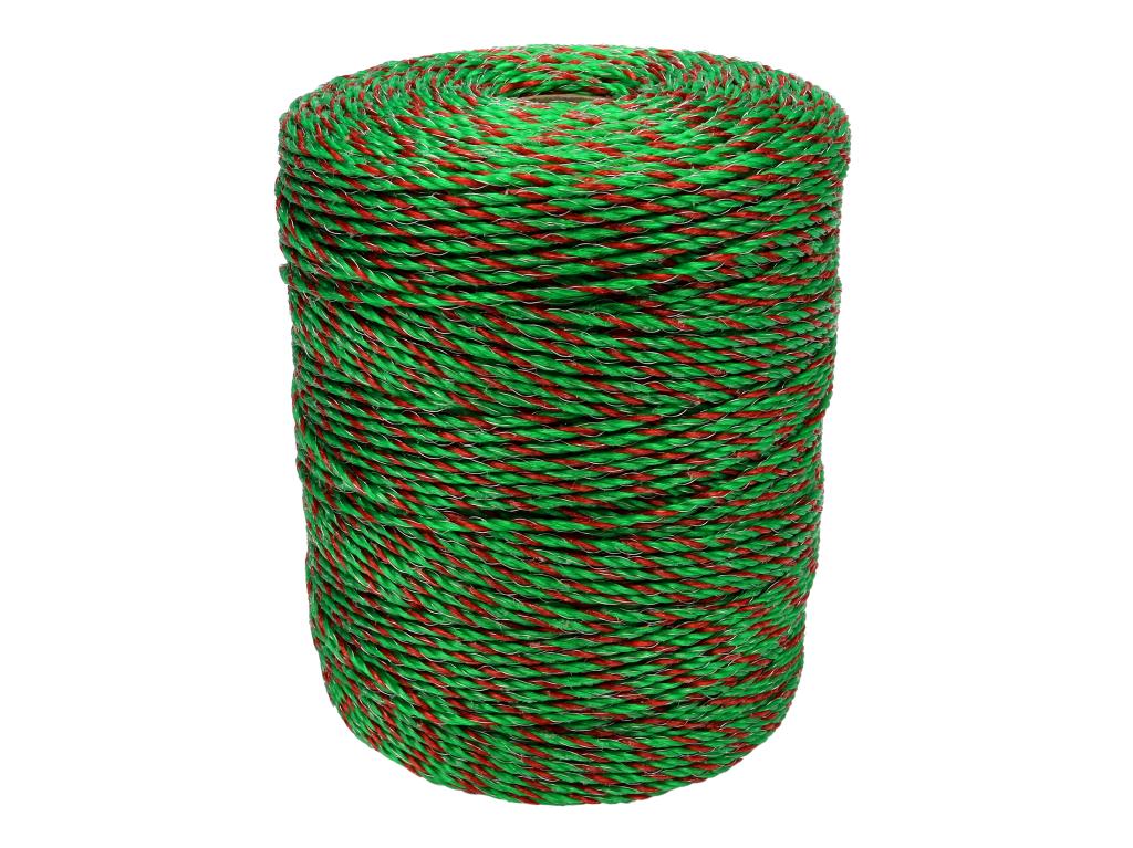 Plecionka, do elektryzatora 2,5mm, 3x0,20mm SS zielono-pomarańczowa 400m, Royal Farm