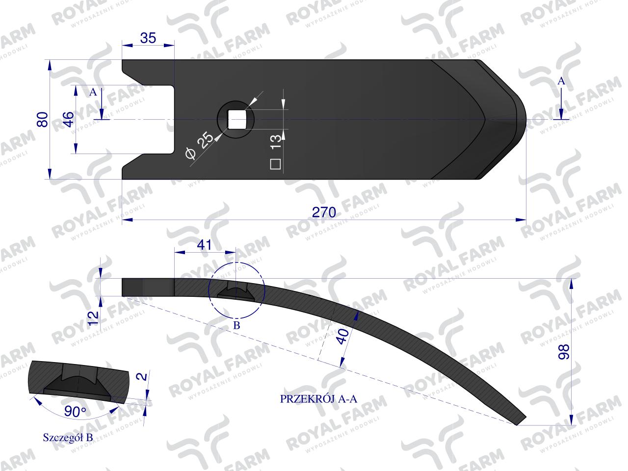 Dziób redlica, zastosowanie Horsch Terrano stal borowa, Royal Farm