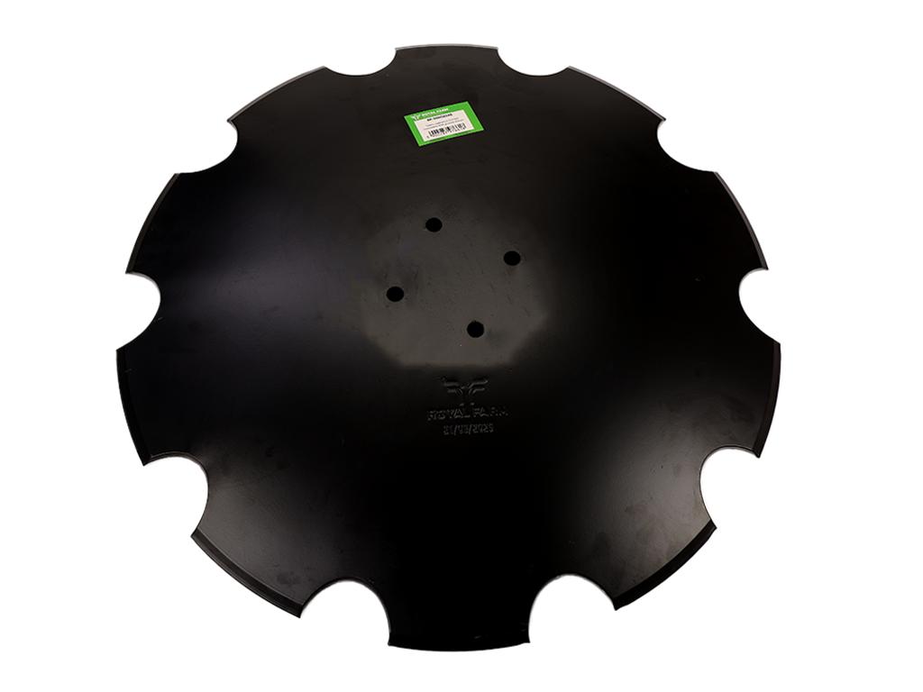 Talerz, uzębiony Z-10 fi 560 mocowanie 4/98 grubość 4.5 stal borowa, Royal Farm