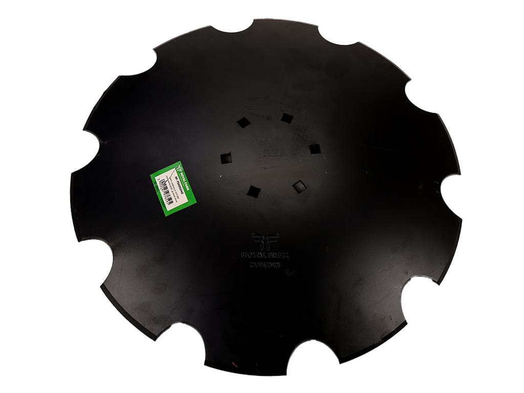 Talerz, uzębiony Z-10 fi 560 mocowanie 6/120 grubość 4 mm stal borowa, Royal Farm