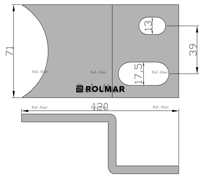 Skrobak prawy tylny Fortschritt T-088 0203963880 Rozrzutnik