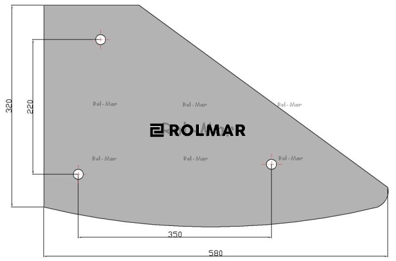 Skrzydło odkładni PR/58 Pług Unia Grudziądz
