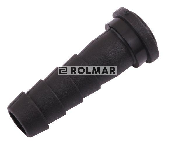 Złączka króciec węża prosta z płaską oprawą pod nakrętkę 3/8"  na wąż 10 mm ARAG