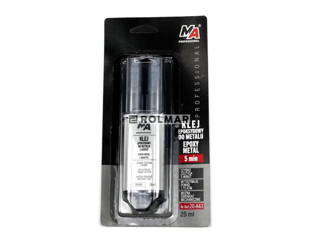 Klej Epoksydowy do Metalu 5 Minut - Strzykawka 25ml MA PROFESSIONAL